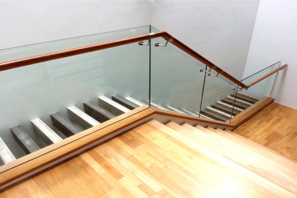 Custom Glass Railings/ Base Shoe Installation